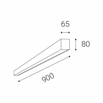 LED2 - LED taklampa LINO LED/24W/230V 3000K/3500K/4000K svart 90 cm