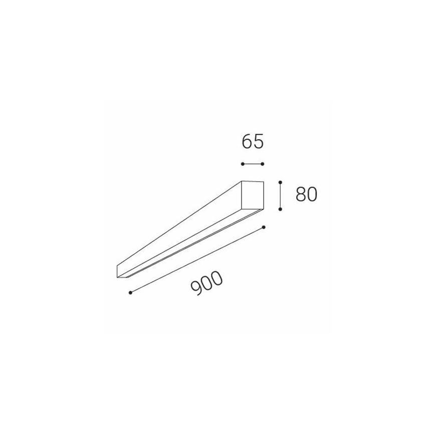 LED2 - LED taklampa LINO LED/24W/230V 3000K/3500K/4000K vit 90 cm