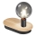 Ledvance - Bordslampa med touch med USB connector DECOR WOOD 1xE27/8W/230V gummifikon