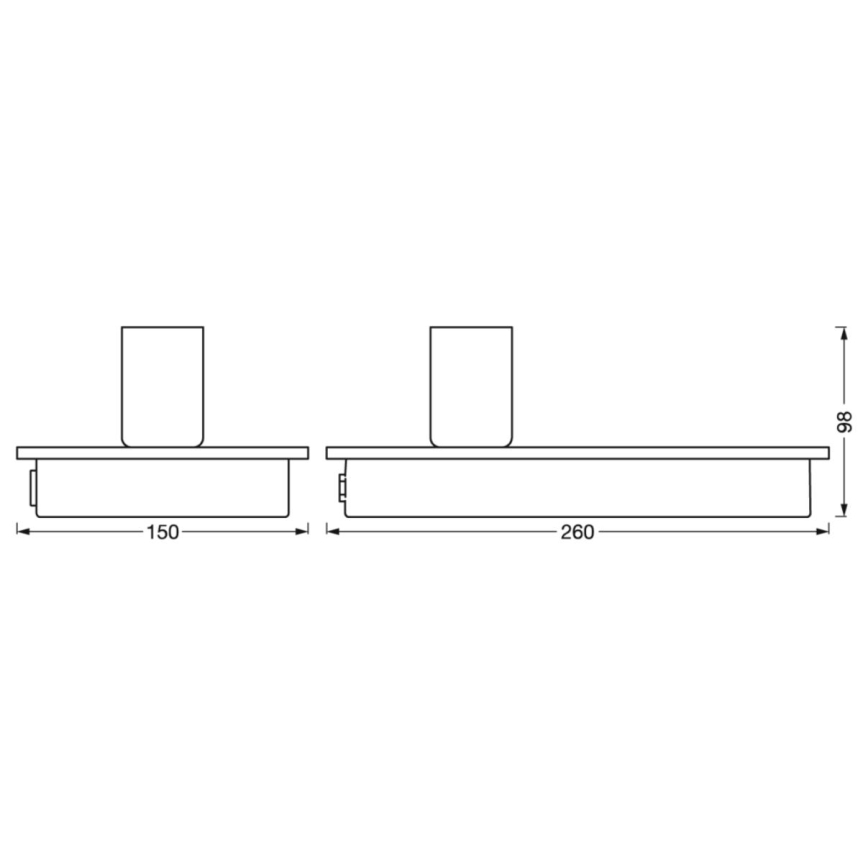 Ledvance - Bordslampa med touch med USB connector DECOR WOOD 1xE27/8W/230V gummifikon