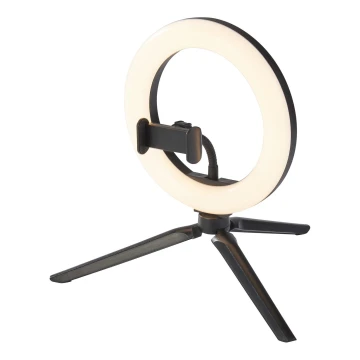 Ledvance - LED Dimbar bordslampa med stativ och hållare för vloggning LED/5,5W/USB 3000/4000/6500K