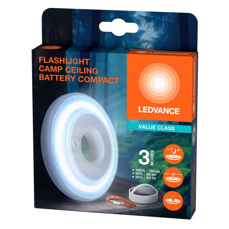 Ledvance - LED Dimbar lampa FLASHLIGHT CAMP LED/2,2W/3xAAA