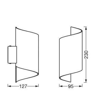 Ledvance - LED ljusreglerad vägglampa  SMART+ TWIST LED/12W/230V 3000-6500K Wi-Fi vit