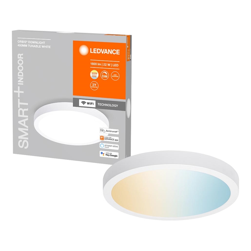 Ledvance - LED ljusreglerad taklampa  SMART+ downlight LED/22W/230V 3000-6500K Wi-Fi