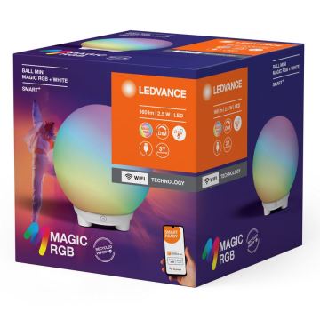 Ledvance - LED RGBW Ljusreglerad uppladdningsbar bordslampa SMART+ MAGIC LED/2,5W/5V 2200-6500K Wi-Fi