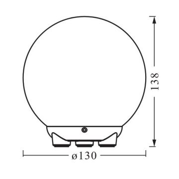 Ledvance - LED RGBW Ljusreglerad uppladdningsbar bordslampa SMART+ MAGIC LED/2,5W/5V 2200-6500K Wi-Fi