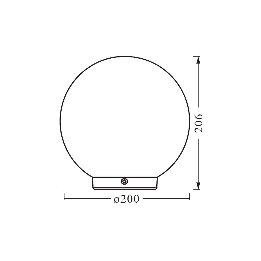 Ledvance - LED RGBW Ljusreglerad uppladdningsbar bordslampa SMART+ MAGIC LED/3,5W/5V 2200-6500K Wi-Fi