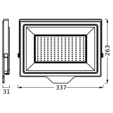 Ledvance - LED Väggstrålkastare för utomhusbruk FLOODLIGHT ESSENTIAL LED/150W/230V IP65