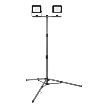 Ledvance - LED strålkastare för utomhusbruk med hållare WORKLIGHT TRIPOD 2xLED/20W/230V 6500K IP65