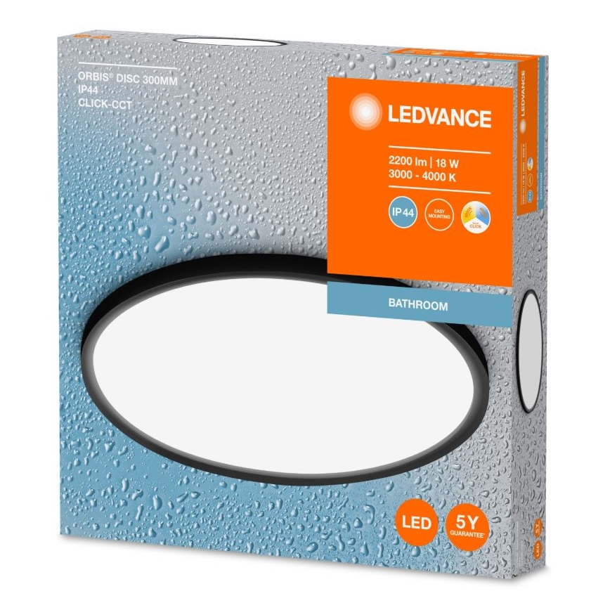 Ledvance - LED taklampa för badrum DISC LED/18W/230V 3000/4000K IP44