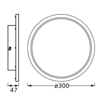 Ledvance - LED taklampa för badrum DISC LED/18W/230V 3000/4000K IP44