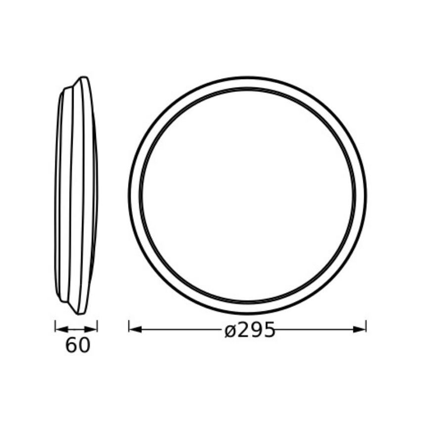 Ledvance - LED taklampa ORBIS DUBLIN LED/16W/230V diameter 29,5 cm