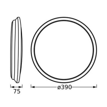 Ledvance - LED taklampa ORBIS DUBLIN LED/24W/230V diameter 39 cm