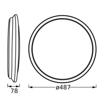 Ledvance - LED taklampa ORBIS DUBLIN LED/36W/230V diameter 49 cm