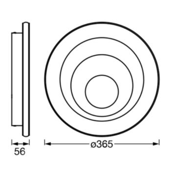 Ledvance - LED taklampa ORBIS SPIRAL LED/38W/230V