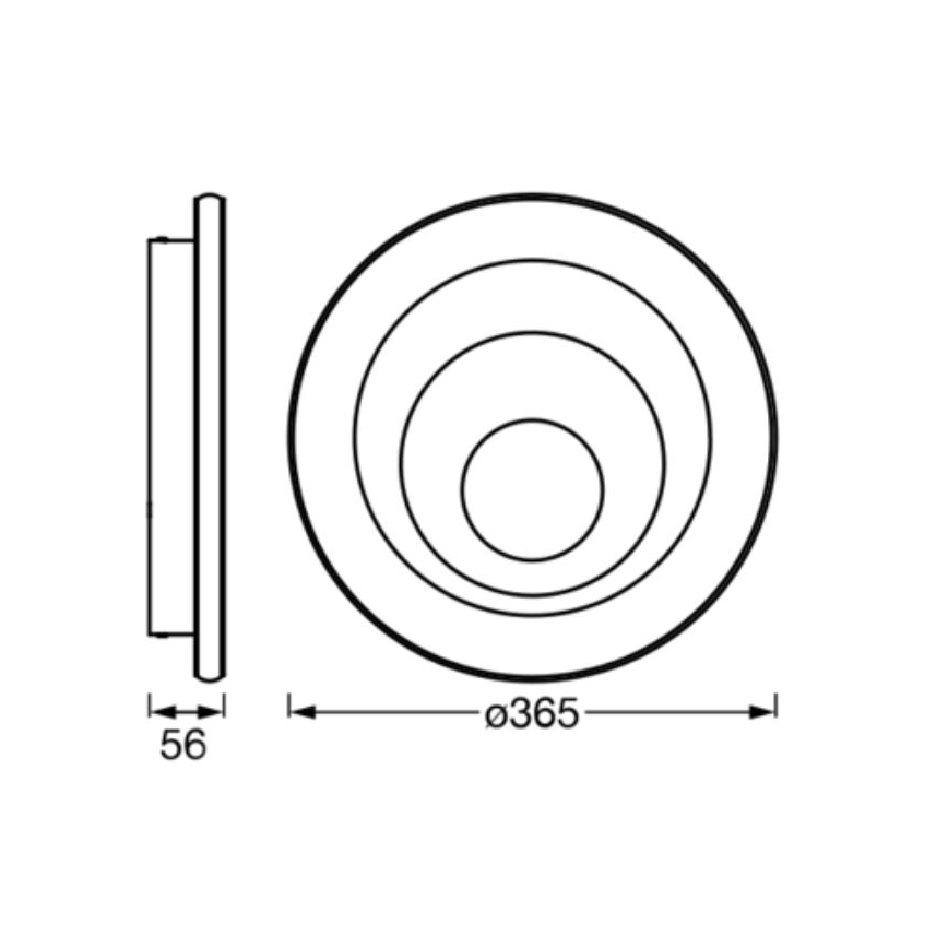 Ledvance - LED taklampa ORBIS SPIRAL LED/38W/230V