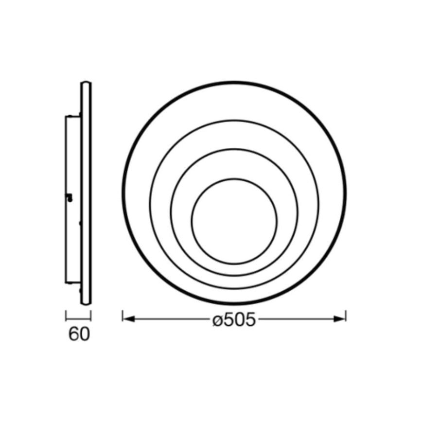 Ledvance - LED taklampa ORBIS SPIRAL LED/42W/230V