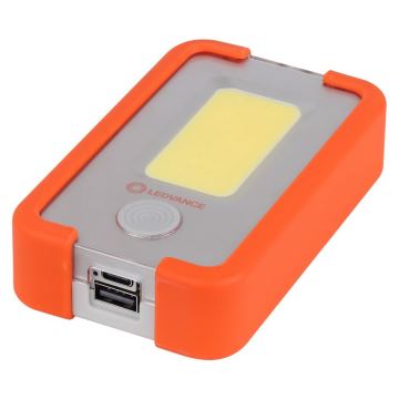 Ledvance - LED uppladdningsbar ficklampa med en strömbank FLASHLIGHT LED/4W/5V 3000mAh IPX2