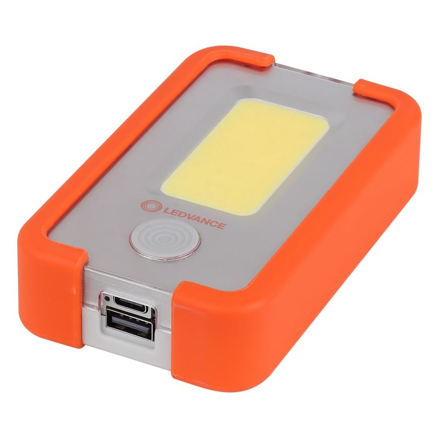 Ledvance - LED uppladdningsbar ficklampa med en strömbank FLASHLIGHT LED/4W/5V 3000mAh IPX2