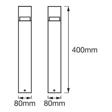 Ledvance - LED Utomhuslampa Kristall 1xLED/4,5W/230V IP44 40 cm