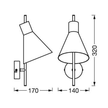 Ledvance - LED vägglampa DECOR TOKIO LED/5W/230V