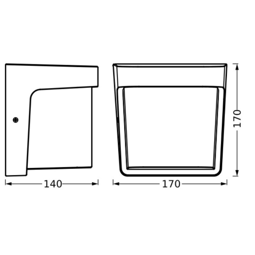 Ledvance - LED vägglampa för utomhusbruk ENDURA STYLE IHSAN LED/11W/230V IP65