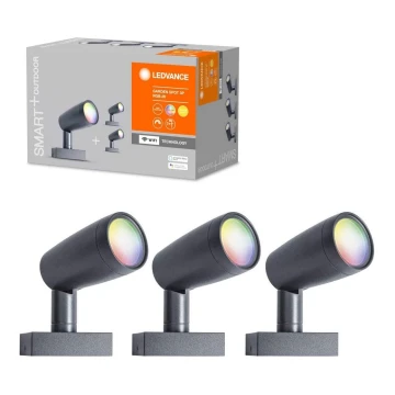 Ledvance - SET 3x LED RGBW Utomhuslampor SMART+ SPOT 3xLED/4,5W/230V IP65 Wi-Fi