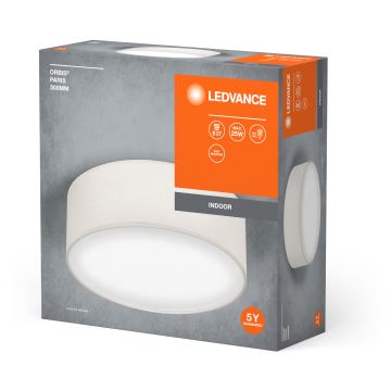 Ledvance - Taklampa ORBIS PARIS 1xE27/25W/230V grädde