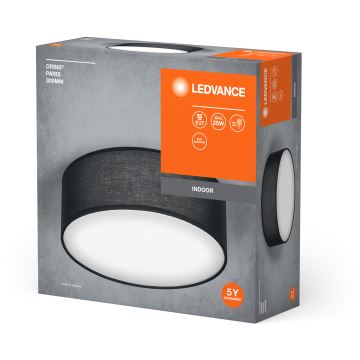 Ledvance - Taklampa ORBIS PARIS 1xE27/25W/230V svart