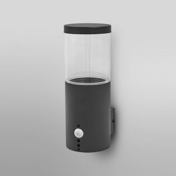 Ledvance - Utomhus vägglampa med sensor EBRO 1xE27/20W/230V IP44