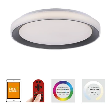 Leuchten Direkt 14659-18 - LED RGB Dimbar belysning LOLA LED/24W/230V Tuya + Fjärrstyrd