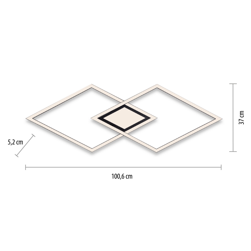 Leuchten Direkt 14695-18 - LED taklampa ASMIN LED/48W/230V