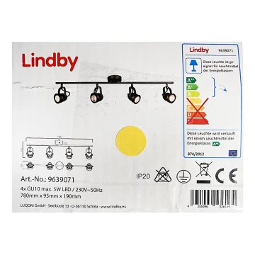 Lindby - spotlight LEONOR 4xGU10/5W/230V