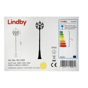Lindby - Utomhuslampa 3xE27/100W/230V IP44