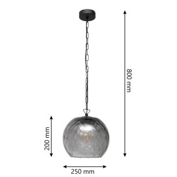 Ljuskrona med snöre MARILLA 1xE27/60W/230V