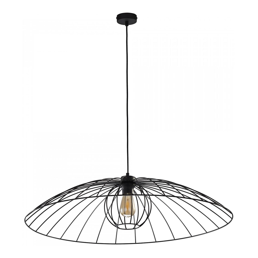 Ljuskrona med textilsladd BARBELLA 1xE27/60W/230V diameter 80 cm