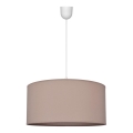 Ljuskrona med upphängningsrem ALBA 1xE27/60W/230V d.40cm beige