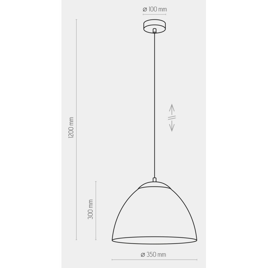 Ljusskrona med upphängningsrem  FARO 1xE27/60W/230V vit 