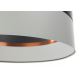 Ljusskrona med upphängningsrem  GLAM HOME 1xE27/60W/230V diameter  40 cm svart /grå