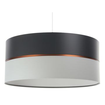 Ljusskrona med upphängningsrem  GLAM HOME 1xE27/60W/230V diameter  40 cm svart /grå