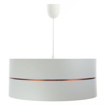 Ljusskrona med upphängningsrem  GLAM HOME 1xE27/60W/230V diameter  40 cm vit 