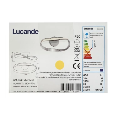 Lucande - LED väggbelysning XALIA LED/10,4W/230V