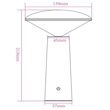 Lucide 02807/04/30 - LED Ljusreglerad beröring utomhus lampa JIVE LED/3W/5V 3000/4750/6500K IP44 svart