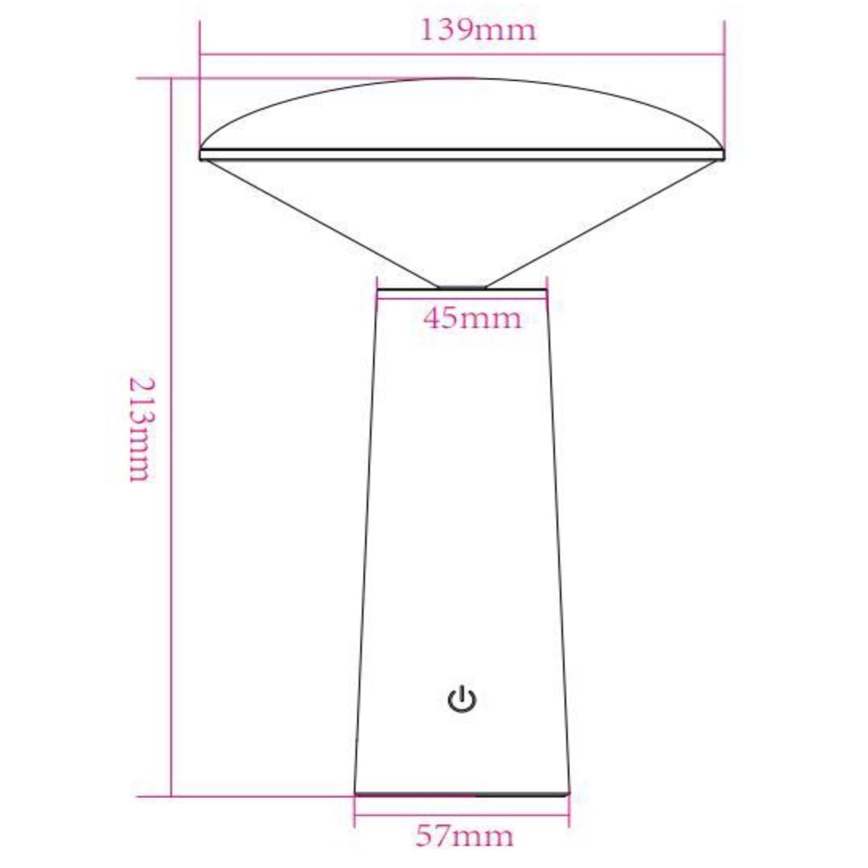 Lucide 02807/04/30 - LED Ljusreglerad beröring utomhus lampa JIVE LED/3W/5V 3000/4750/6500K IP44 svart