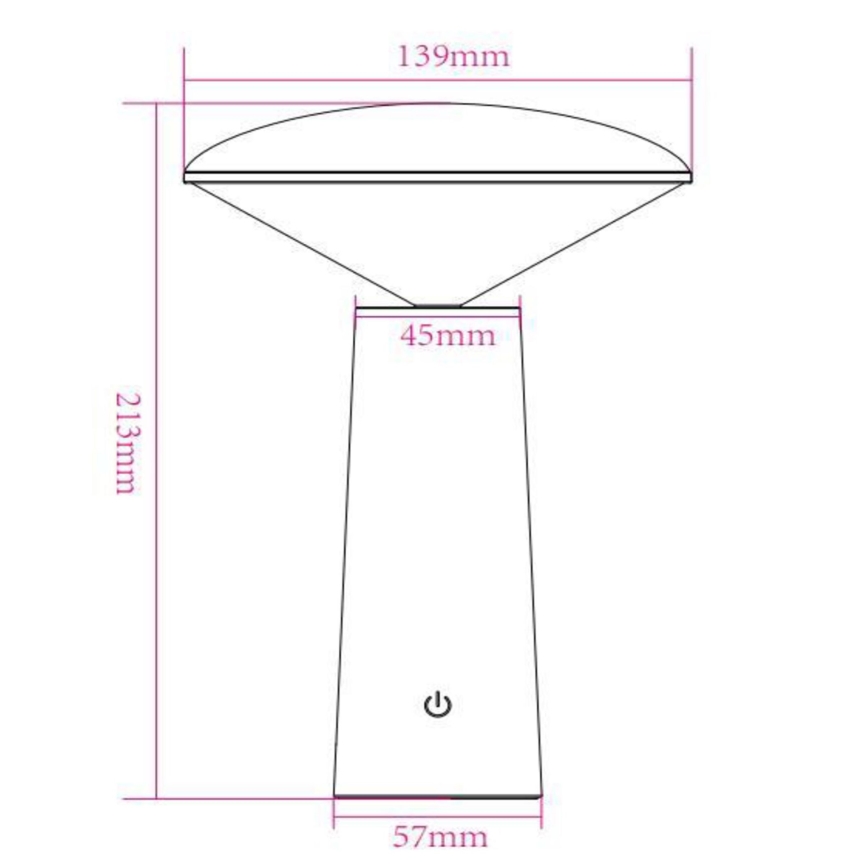 Lucide 02807/04/31 - LED Ljusreglerad beröring utomhus lampa JIVE LED/3W/5V 3000/4750/6500K IP44 vit