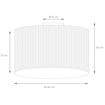 Lucide 03129/42/30 - Taklampa MAGIUS 1xE27/40W/230V Bambu