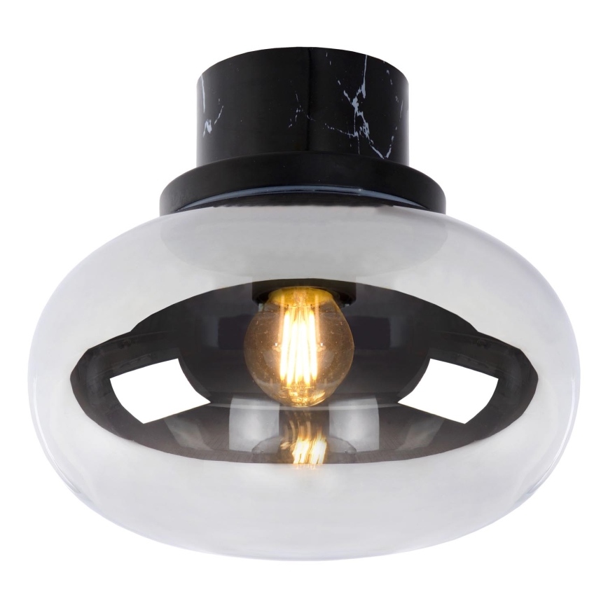 Lucide 03140/23/65 - Taklampa LORENA 1xE27/40W/230V IP44 svart