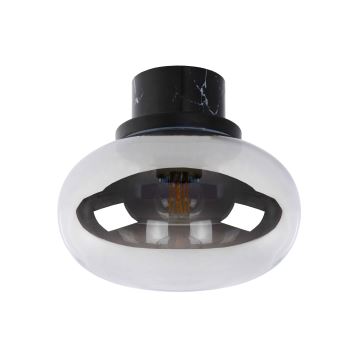 Lucide 03140/23/65 - Taklampa LORENA 1xE27/40W/230V IP44 svart