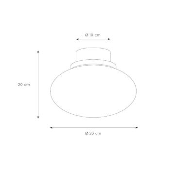 Lucide 03140/23/65 - Taklampa LORENA 1xE27/40W/230V IP44 svart