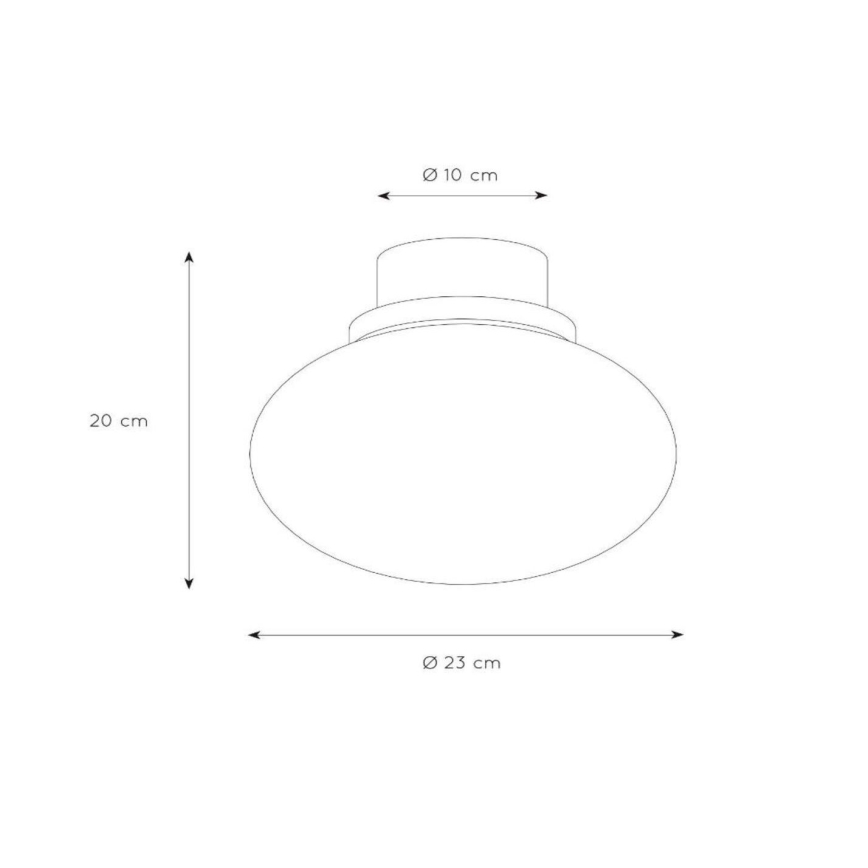 Lucide 03140/23/65 - Taklampa LORENA 1xE27/40W/230V IP44 svart